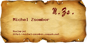 Michel Zsombor névjegykártya
