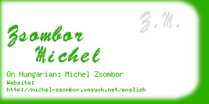 zsombor michel business card